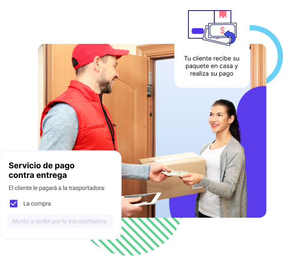 Entrega del pedido con pago contra entrega