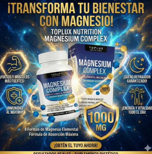 MAGNESIUM COMPLEX 90 CAPSULAS -BIENESTAR CARDIOVASCULAR Y NEUROLÓGICO